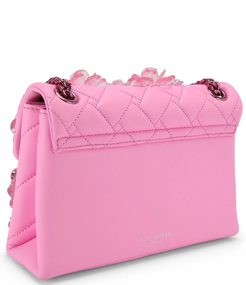 Kurt Geiger London Medium Kensington Crystal Flower Crossbody Bag