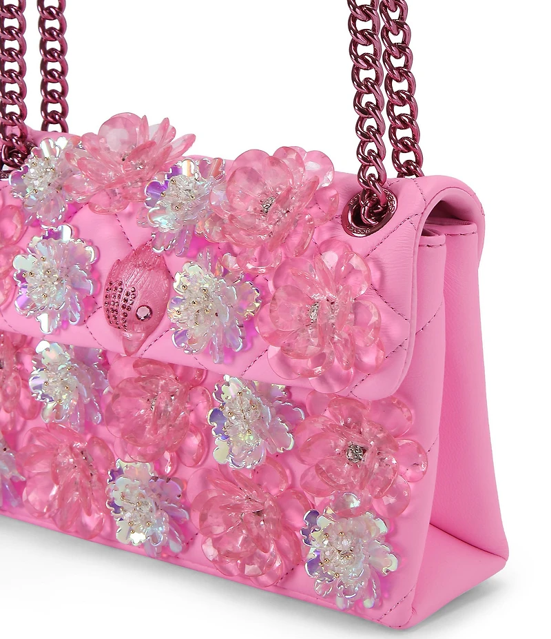 Kurt Geiger London Medium Kensington Crystal Flower Crossbody Bag