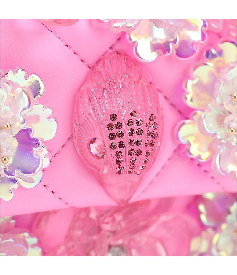 Kurt Geiger London Medium Kensington Crystal Flower Crossbody Bag