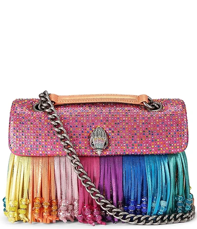 Kurt Geiger London Medium Kensington Rainbow Fringe Shoulder Bag