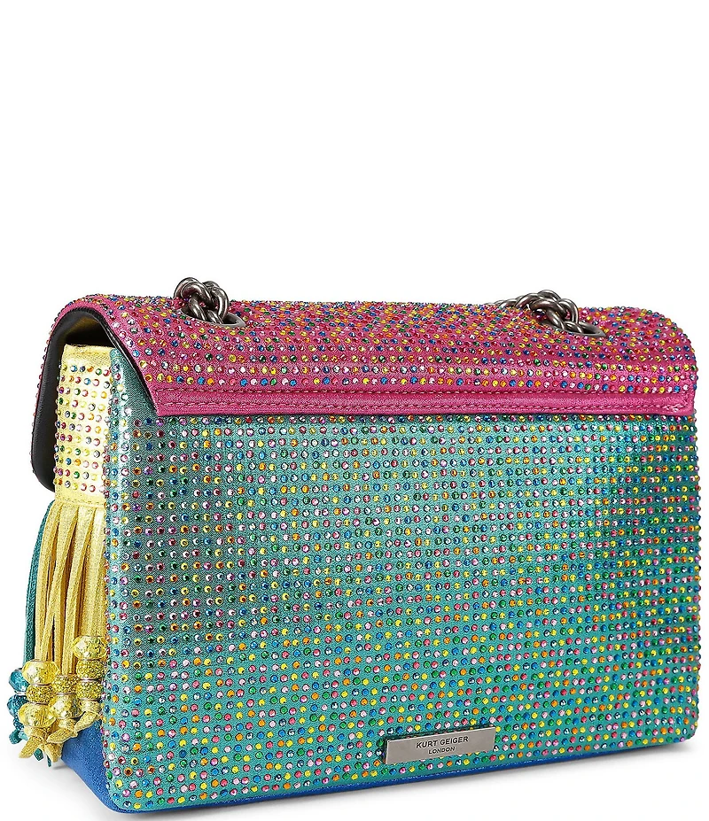 Kurt Geiger London Medium Kensington Rainbow Fringe Shoulder Bag