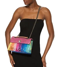 Kurt Geiger London Medium Kensington Rainbow Fringe Shoulder Bag