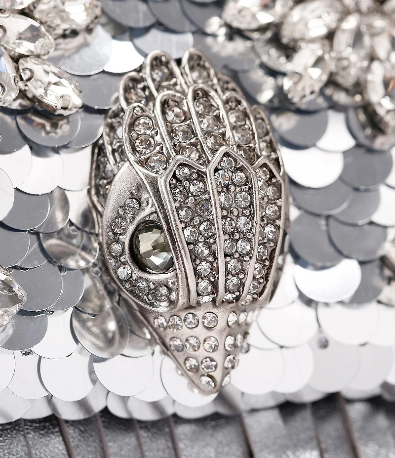 Kurt Geiger London Medium Kensington Fringe Metallic Shoulder Bag