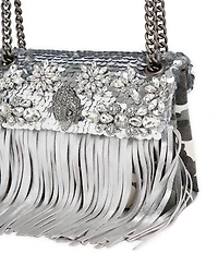 Kurt Geiger London Medium Kensington Fringe Metallic Shoulder Bag