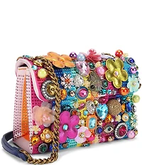 Kurt Geiger London Medium Kensington Tuttifrutti 3D Embellished Flower Convertible Crossbody Bag