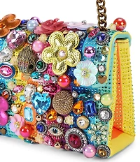 Kurt Geiger London Medium Kensington Tuttifrutti 3D Embellished Flower Convertible Crossbody Bag