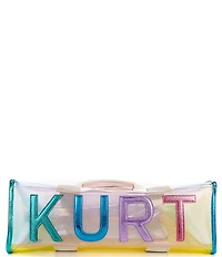 Kurt Geiger London Southbank MediumRainbow Vinyl Clear Shimmer Tote Bag