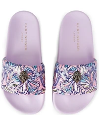 Kurt Geiger London Meena Butterfly Logo Eagle Pool Slide Sandals