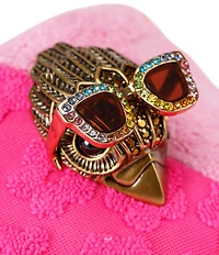 Kurt Geiger London Meena Colorblock Floral Logo Pool Slide Sandals