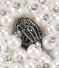 Kurt Geiger London Meena Eagle Bead Embellished Pool Slide Sandals