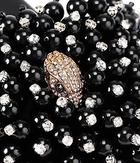 Kurt Geiger London Meena Eagle Bead Embellished Pool Slide Sandals