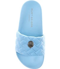Kurt Geiger London Meena Eagle Ornament Pool Slide Sandals