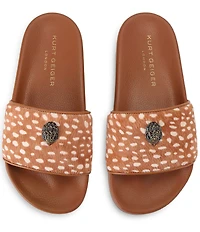 Kurt Geiger London Meena Eagle Signature Logo Deer Pool Slide Sandals