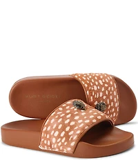 Kurt Geiger London Meena Eagle Signature Logo Deer Pool Slide Sandals