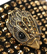 Kurt Geiger London Crystal Embellished Logo Ornament Pool Slide Sandals