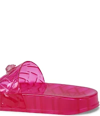 Kurt Geiger London Meena Jelly Logo Ornament Eagle Pool Slide Sandals