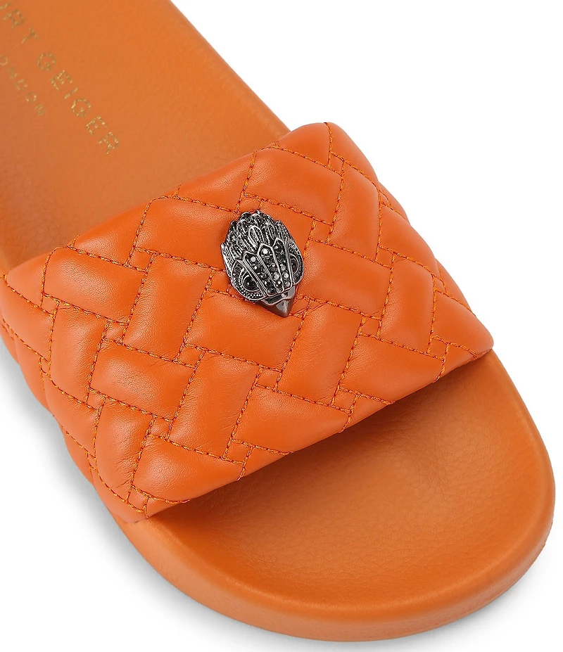 Kurt Geiger London Meena Signature Eagle Ornament Pool Slide Sandals