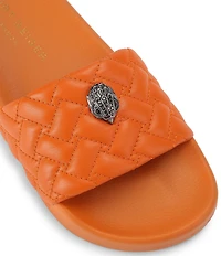Kurt Geiger London Meena Signature Eagle Ornament Pool Slide Sandals