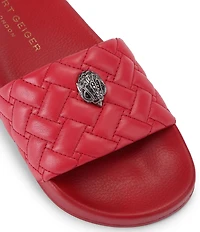 Kurt Geiger London Meena Signature Eagle Ornament Pool Slide Sandals