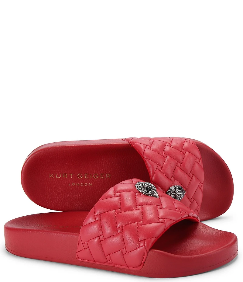 Kurt Geiger London Meena Signature Eagle Ornament Pool Slide Sandals