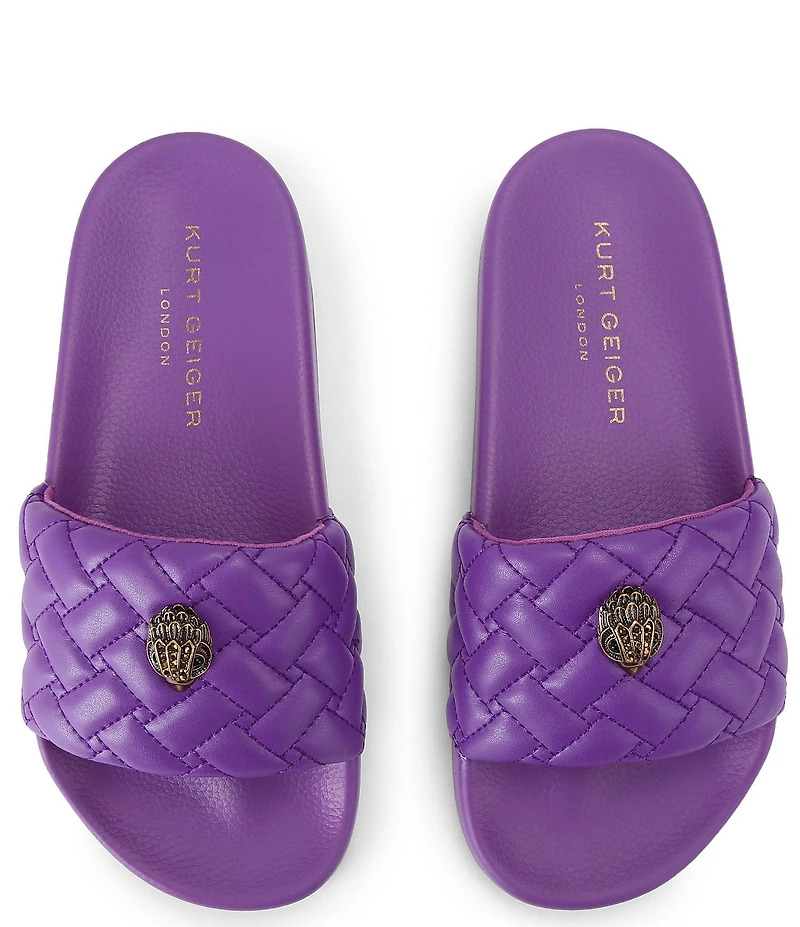Kurt Geiger London Meena Signature Eagle Ornament Pool Slide Sandals
