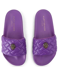 Kurt Geiger London Meena Signature Eagle Ornament Pool Slide Sandals
