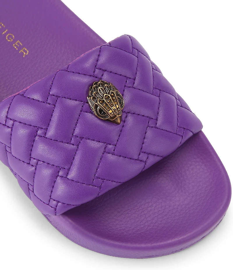 Kurt Geiger London Meena Signature Eagle Ornament Pool Slide Sandals
