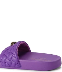 Kurt Geiger London Meena Signature Eagle Ornament Pool Slide Sandals
