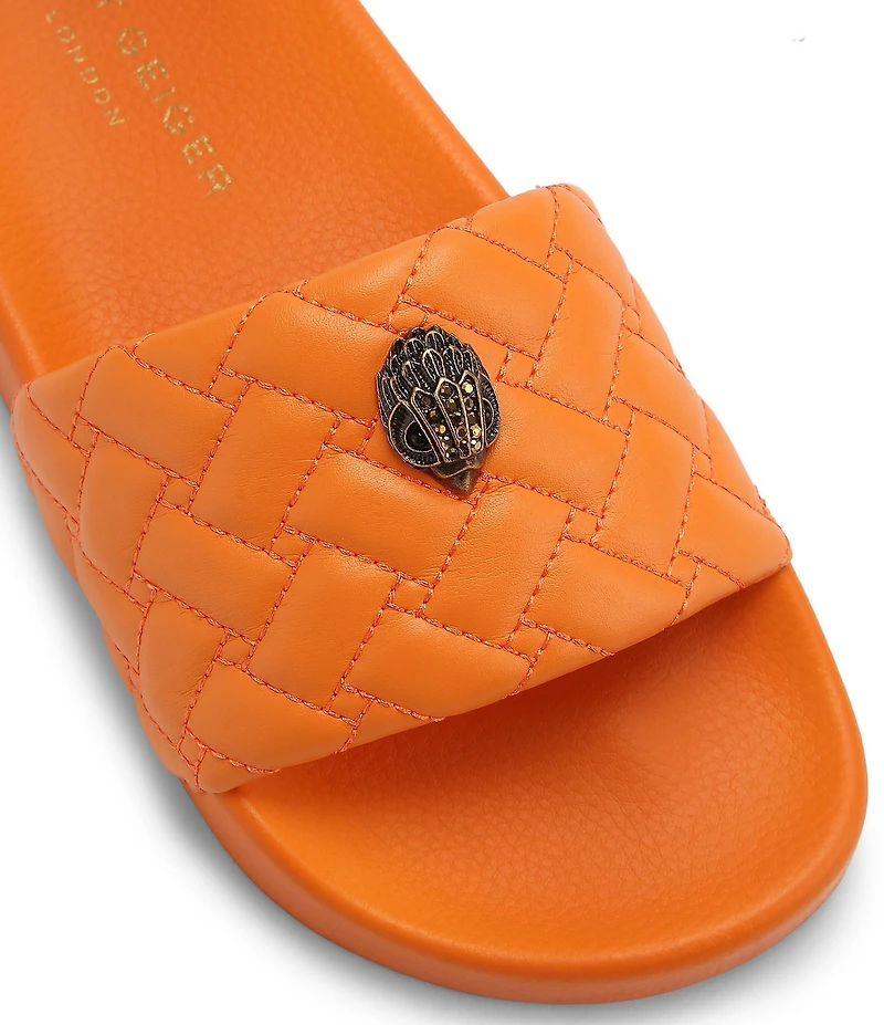 Kurt Geiger London Meena Signature Eagle Ornament Pool Slide Sandals