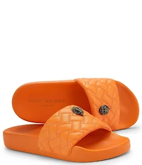 Kurt Geiger London Meena Signature Eagle Ornament Pool Slide Sandals
