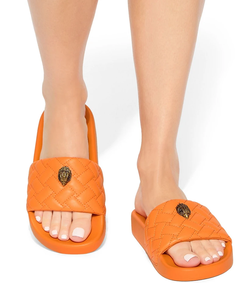 Kurt Geiger London Meena Signature Eagle Ornament Pool Slide Sandals