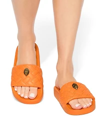 Kurt Geiger London Meena Signature Eagle Ornament Pool Slide Sandals