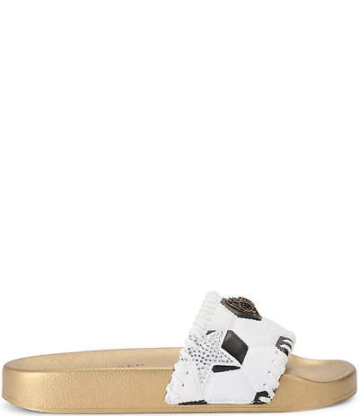 Kurt Geiger London Meena Soccer Eagle Pool Slide Sandals