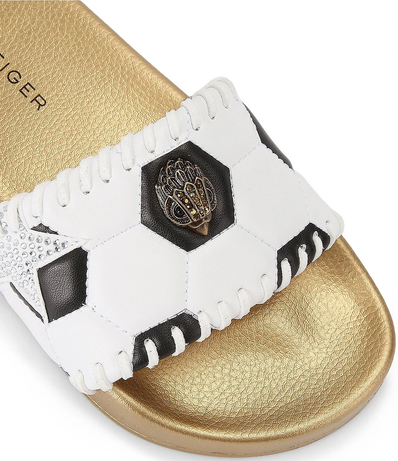 Kurt Geiger London Meena Soccer Eagle Pool Slide Sandals
