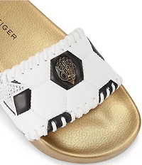 Kurt Geiger London Meena Soccer Eagle Pool Slide Sandals