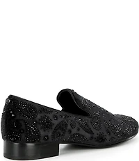 Kurt Geiger London Men's Ace Crystal Embellished Paisley Slip On Loafers
