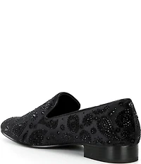 Kurt Geiger London Men's Ace Crystal Embellished Paisley Slip On Loafers