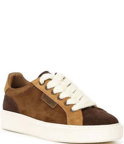 Kurt Geiger London Men's Albion Suede Colorblock Logo Sneakers