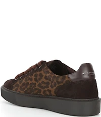 Kurt Geiger London Men's Albion Leopard Suede Sneakers