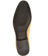 Kurt Geiger London Men's Alton Bit Buckle Lizard Embossed Suede Loafers