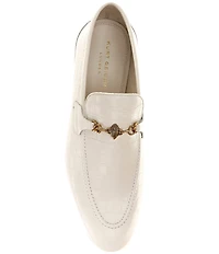 Kurt Geiger London Men's Alton Bit Buckle Croco Embossed Leather Loafers