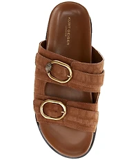 Kurt Geiger London Men's Bancroft Croc Suede Sandals