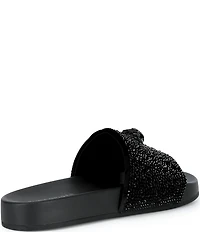 Kurt Geiger London Men's Brockwell Crystal Pool Slide Sandals