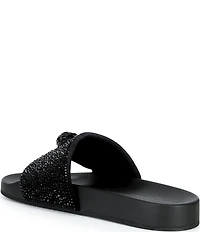 Kurt Geiger London Men's Brockwell Crystal Pool Slide Sandals
