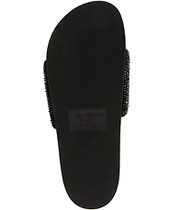 Kurt Geiger London Men's Brockwell Crystal Pool Slide Sandals
