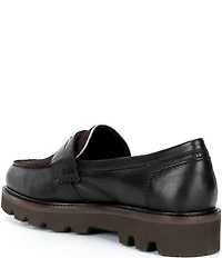 Kurt Geiger London Men's Brompton Leather and Haircalf Penny Loafers