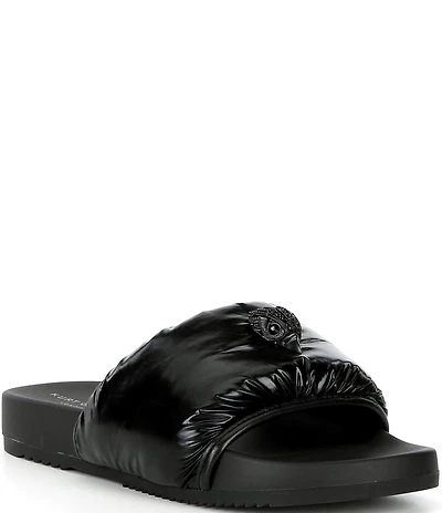 Kurt Geiger London Men's Eagle Ornament Puff Pool Slide Sandals