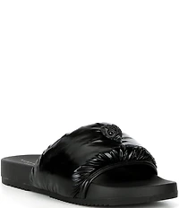Kurt Geiger London Men's Eagle Ornament Puff Pool Slide Sandals