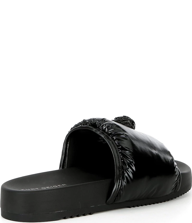 Kurt Geiger London Men's Eagle Ornament Puff Pool Slide Sandals