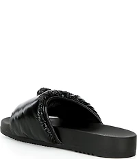 Kurt Geiger London Men's Eagle Ornament Puff Pool Slide Sandals